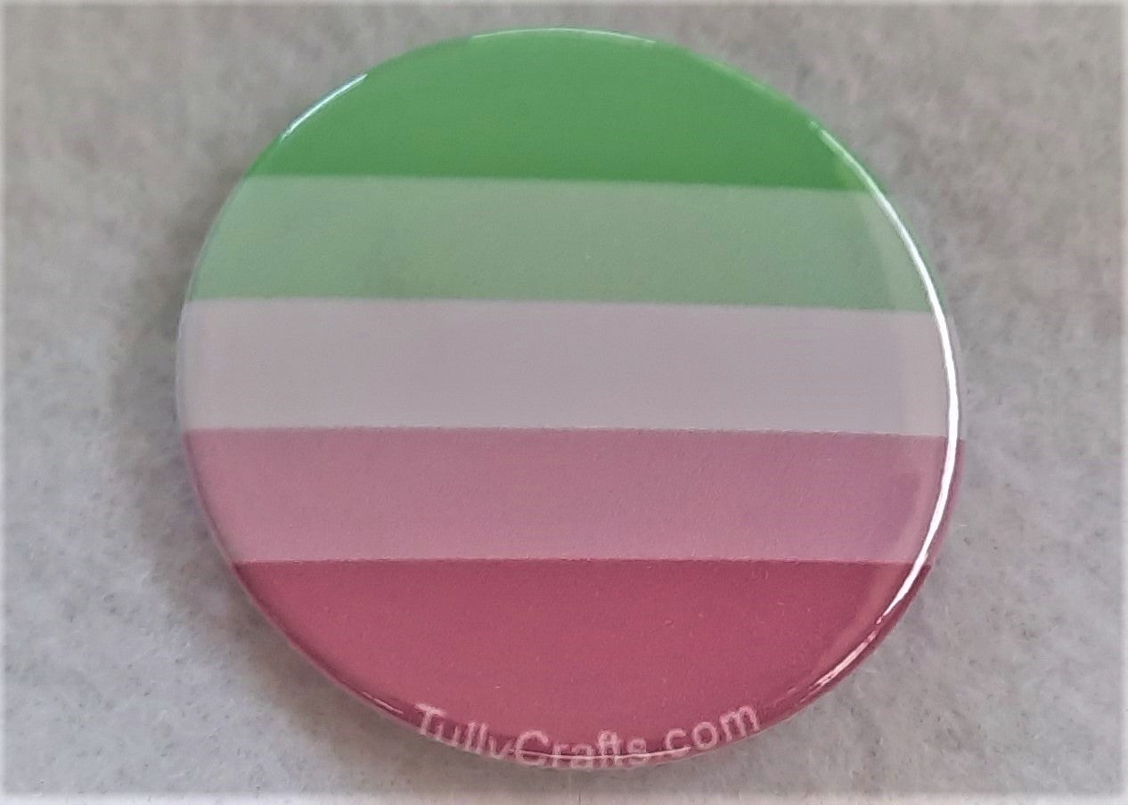 Abrosexual Pride Flag Badge - Tully Crafts