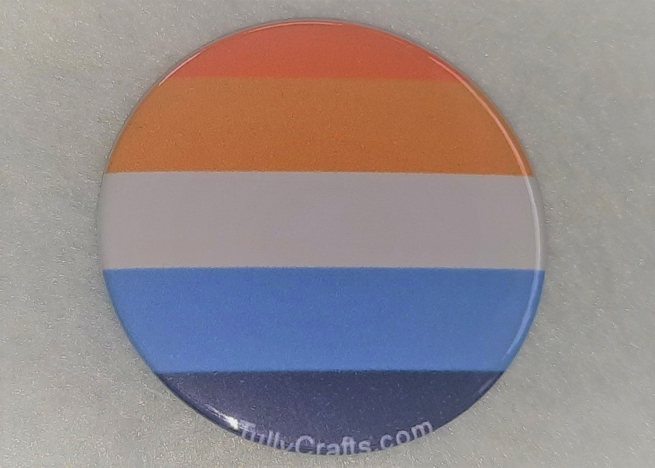 Aro-Ace Pride Flag Badge - Tully Crafts