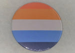 Load image into Gallery viewer, Aro-Ace Pride Flag Badge - Tully Crafts
