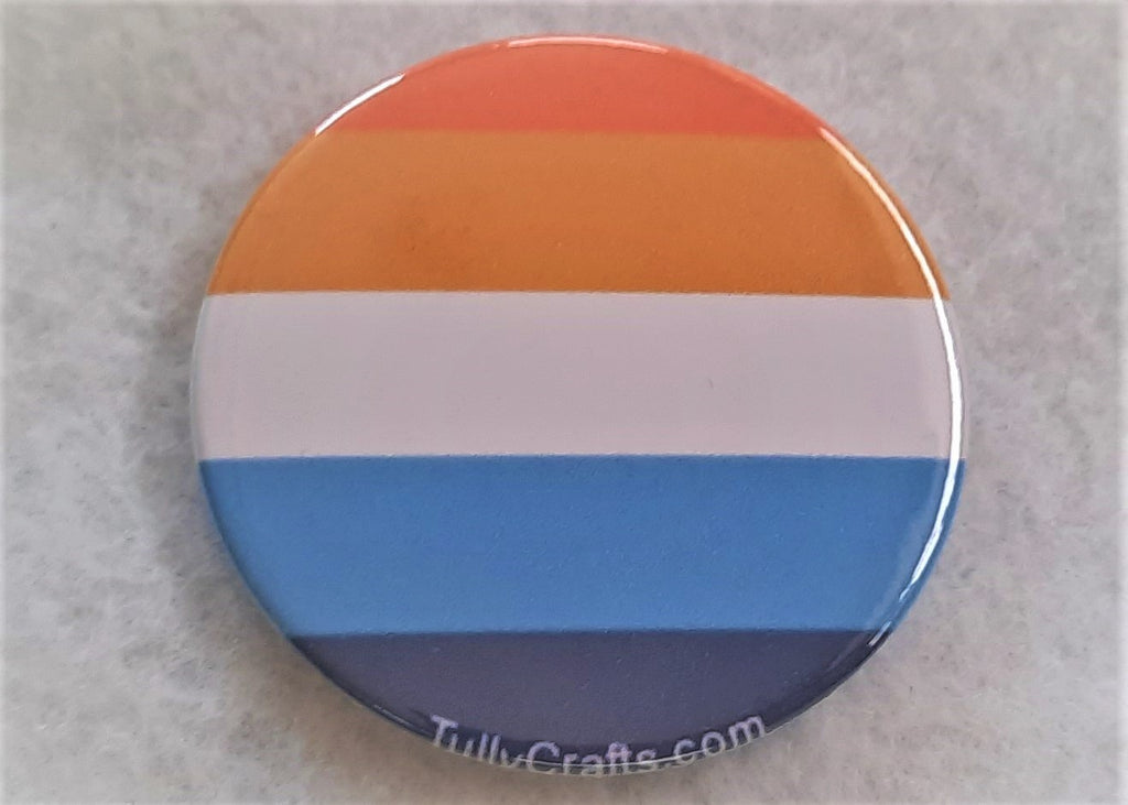 Aro-Ace Pride Flag Badge - Tully Crafts