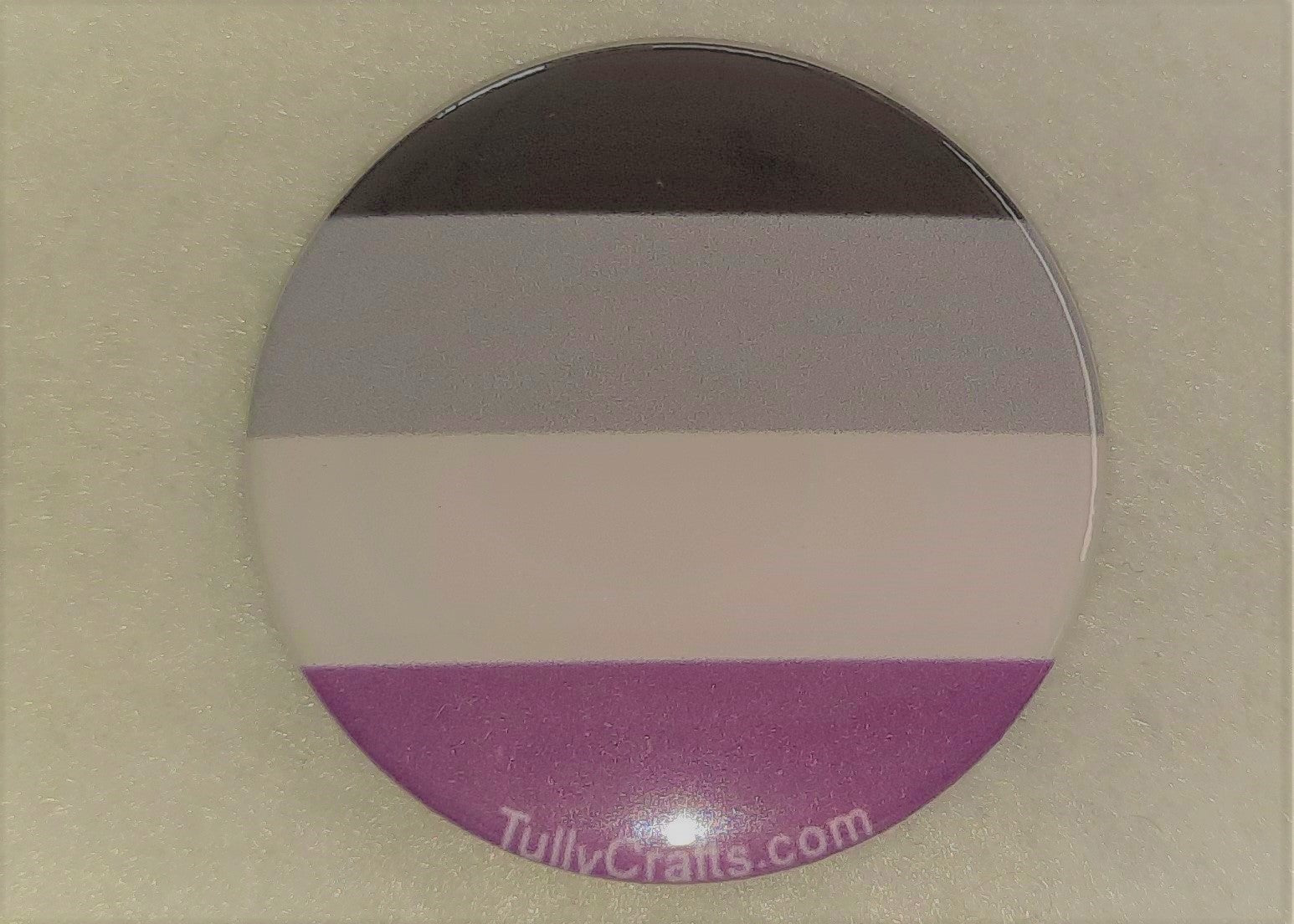 Asexual Pride Flag Badge - Tully Crafts