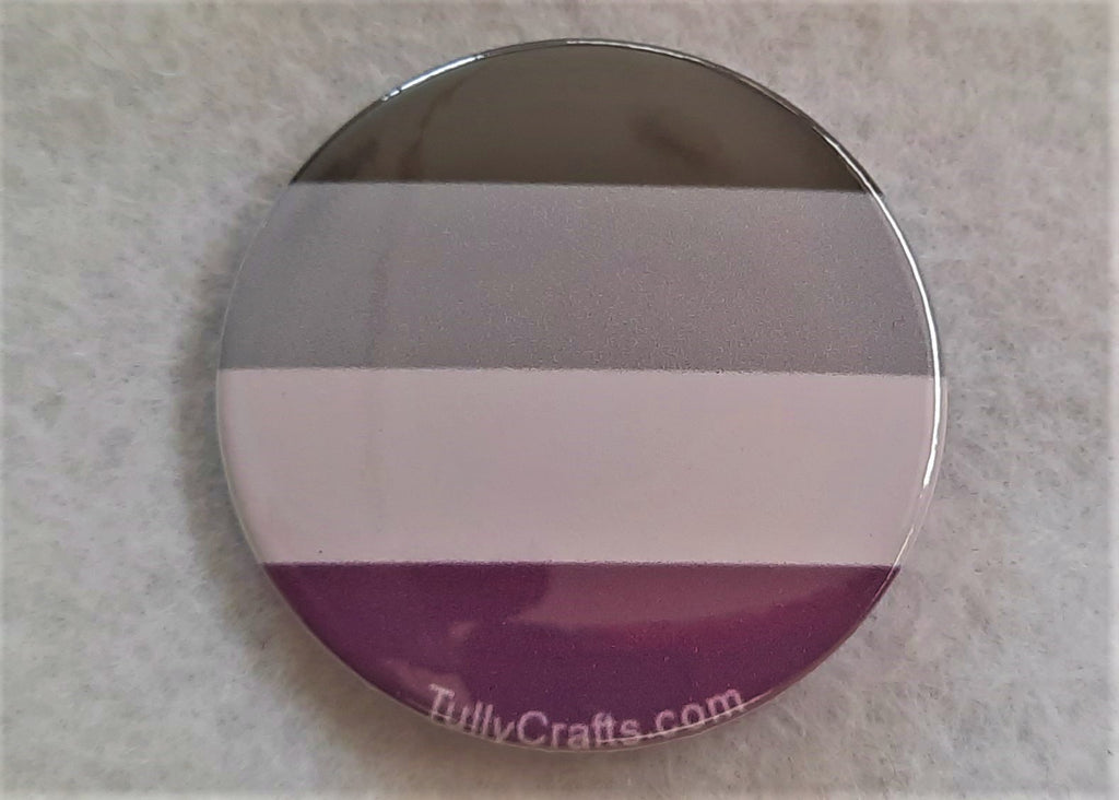 Asexual Pride Flag Badge - Tully Crafts