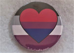 Load image into Gallery viewer, Asexual Biromantic Pride Flag Badge - Tully Crafts
