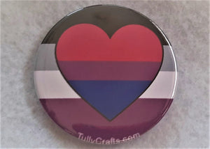 Asexual Biromantic Pride Flag Badge - Tully Crafts