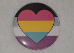Load image into Gallery viewer, Asexual Panromantic Pride Flag Badge - Tully Crafts
