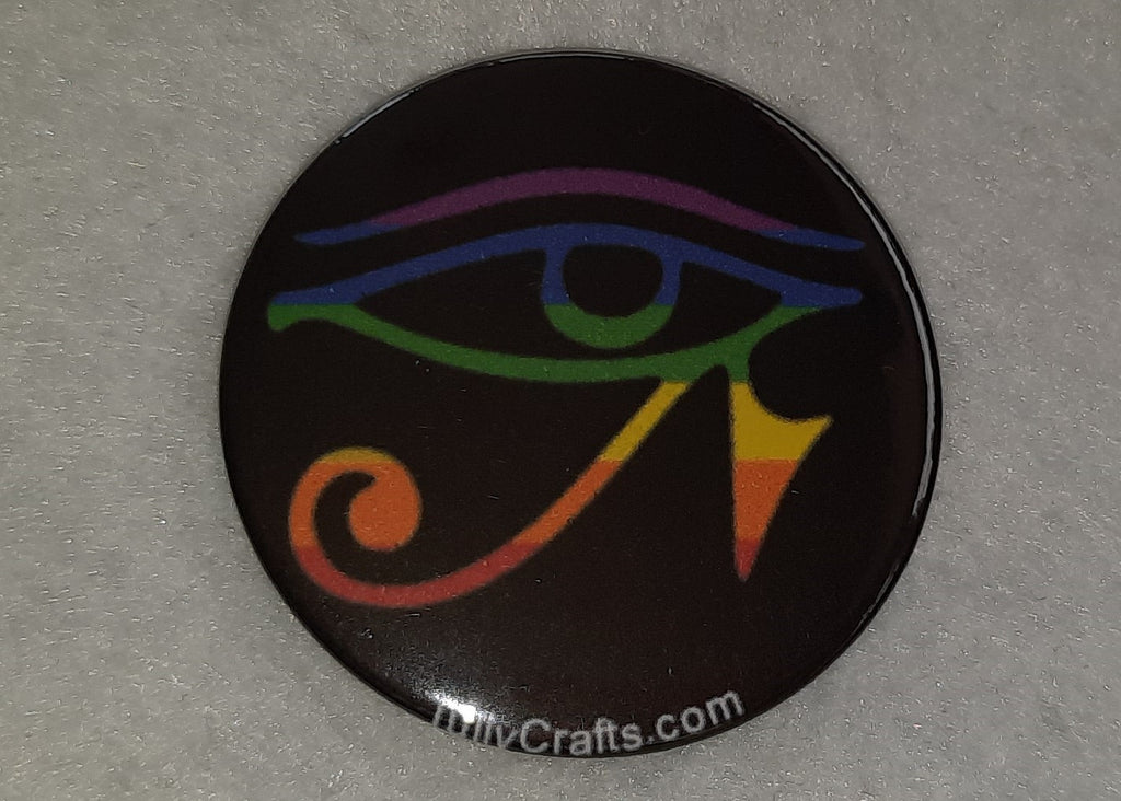 Gay Goth Pride Flag Badge - Tully Crafts