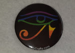 Load image into Gallery viewer, Gay Goth Pride Flag Badge - Tully Crafts
