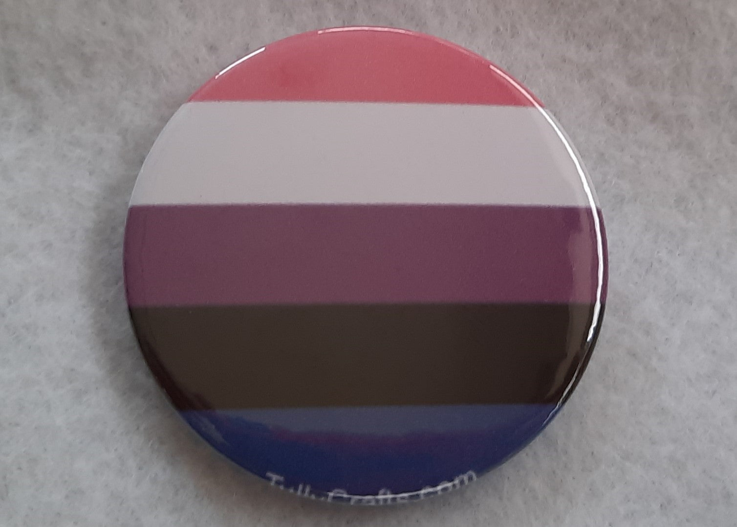 Genderfluid Pride Flag Badge - Tully Crafts