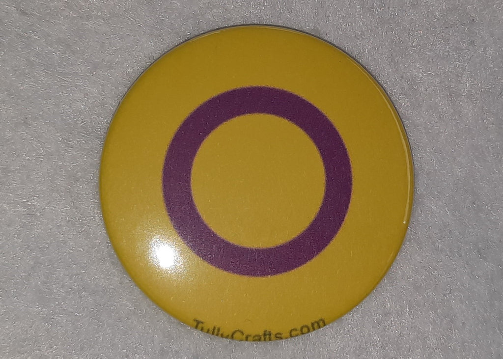 Intersex Pride Flag Badge - Tully Crafts