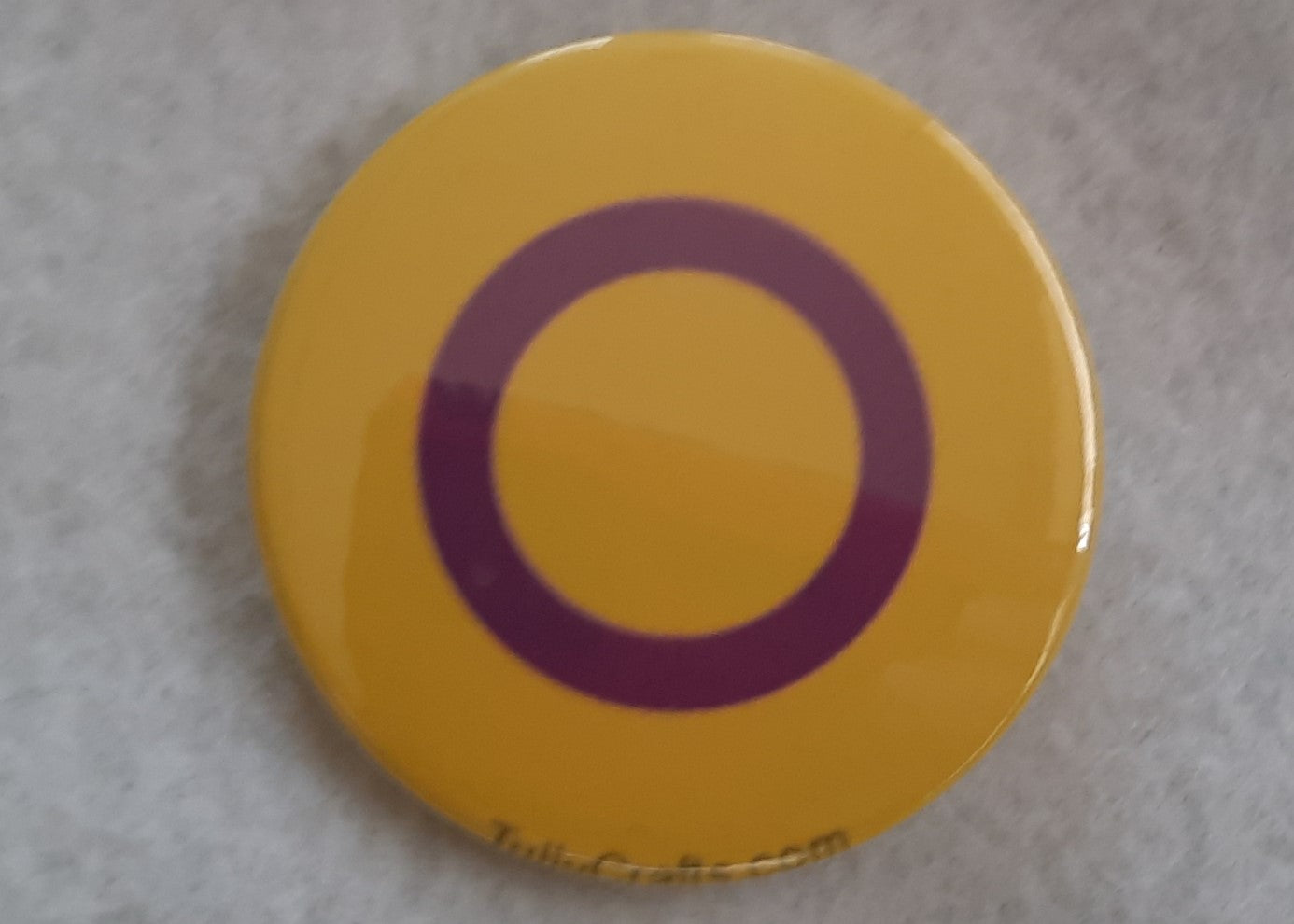 Intersex Pride Flag Badge - Tully Crafts