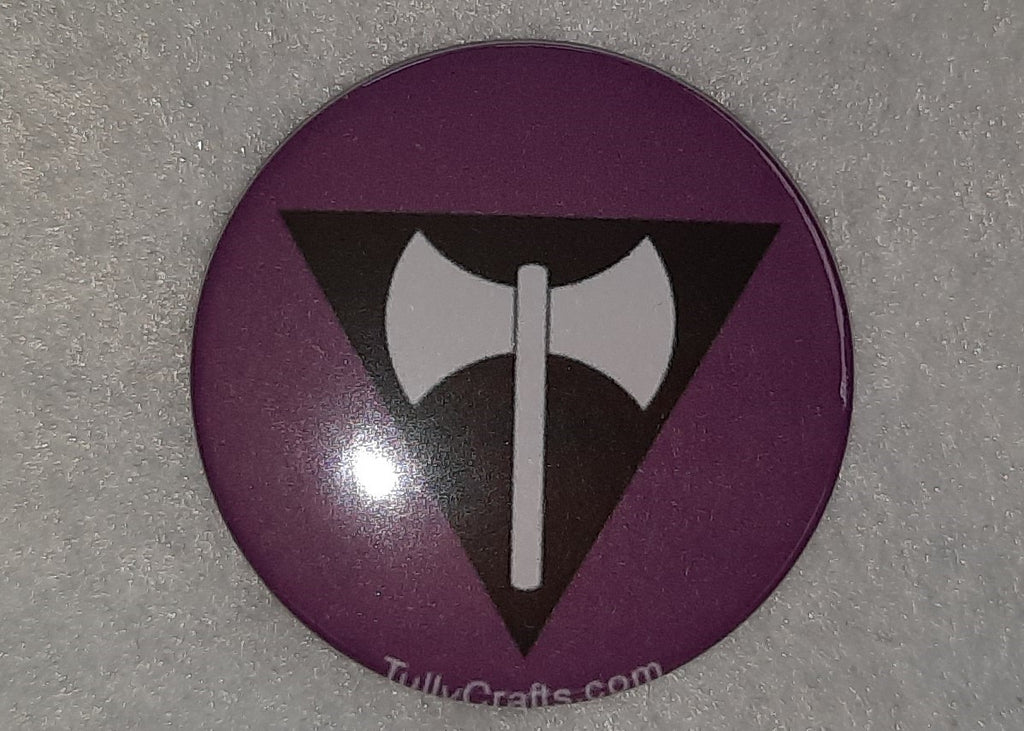 Labrys Lesbian Pride Flag Badge - Tully Crafts