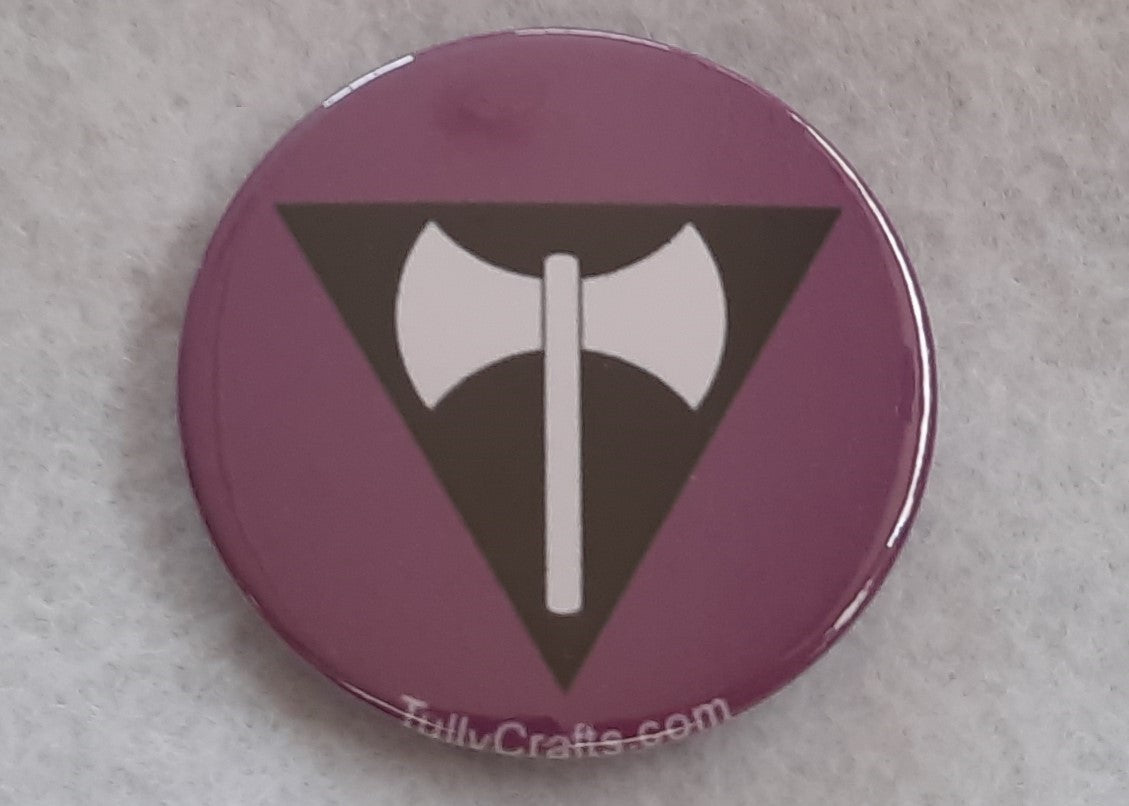 Labrys Lesbian Pride Flag Badge - Tully Crafts