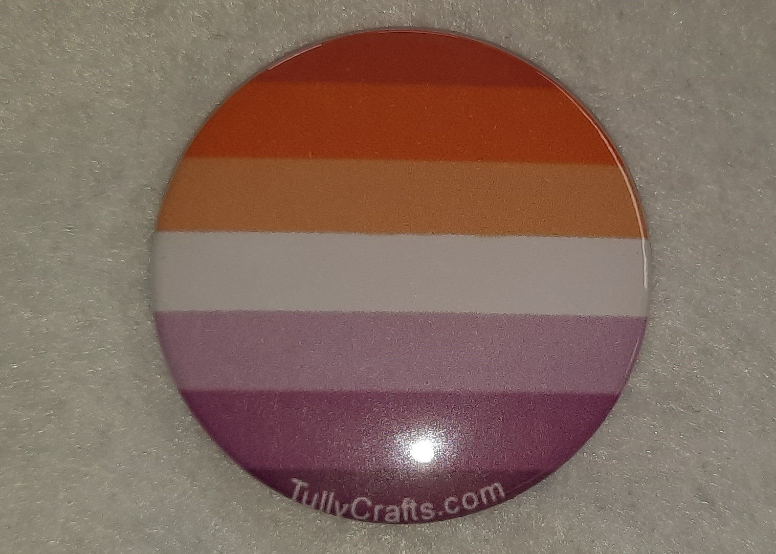 Sunset Lesbian Pride Flag Badge