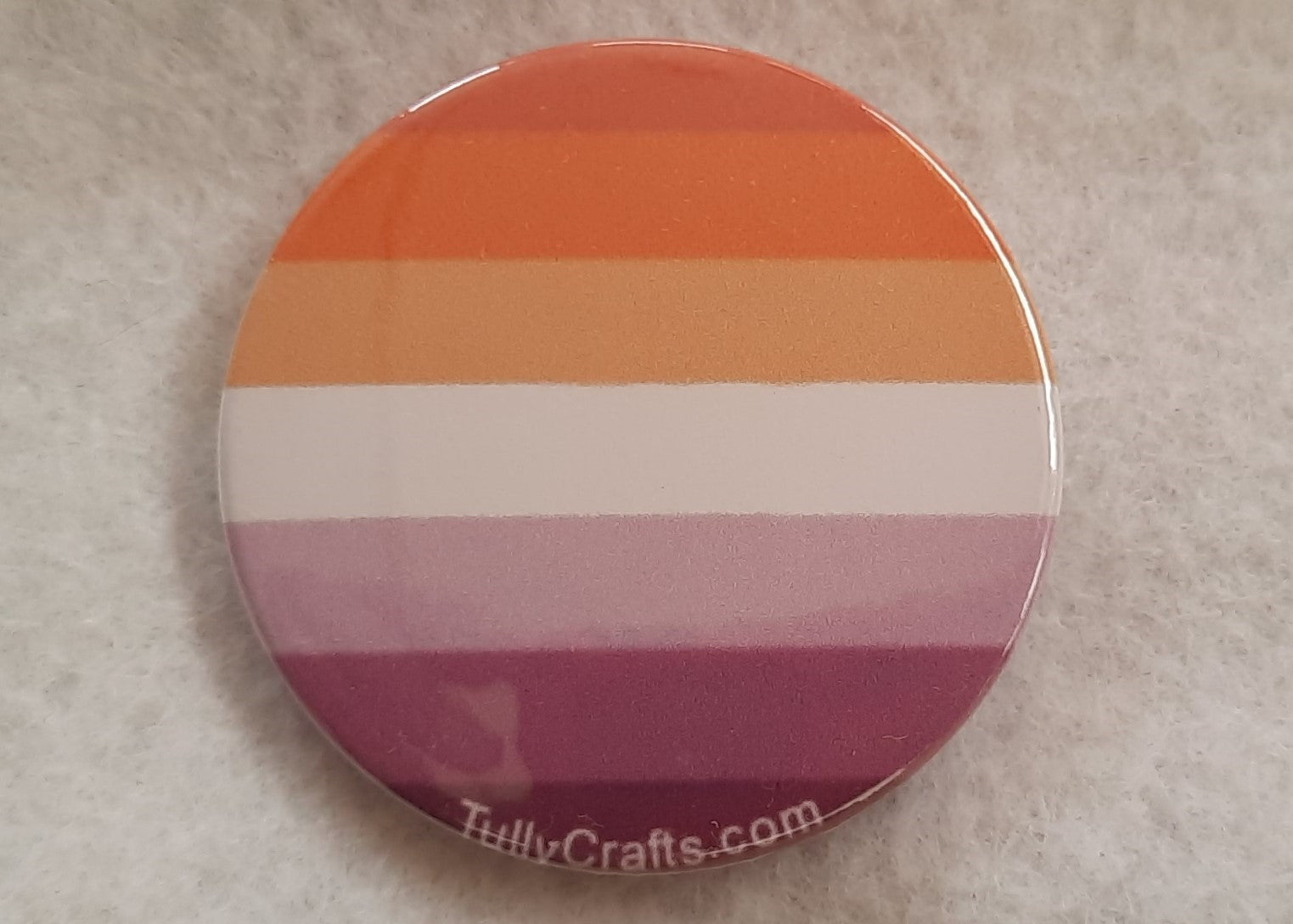 Sunset Lesbian Pride Flag Badge