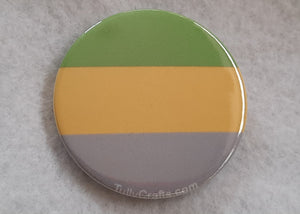 Lithromantic Pride Flag Badge - Tully Crafts