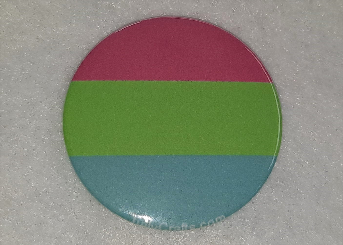 Polysexual Pride Flag Badge - Tully Crafts