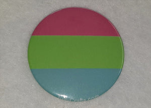 Polysexual Pride Flag Badge - Tully Crafts