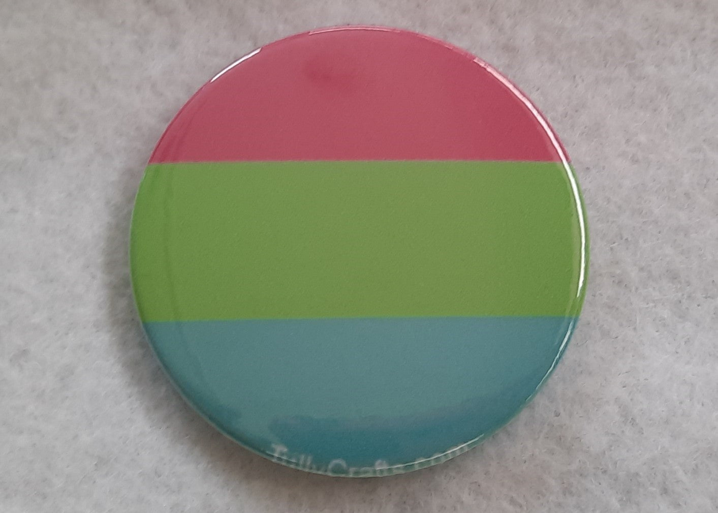 Polysexual Pride Flag Badge - Tully Crafts