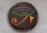 Load image into Gallery viewer, Gay Goth Pride Flag Badge - Tully Crafts
