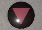 Load image into Gallery viewer, Pink Triangle (Black) Pride Flag Badge
