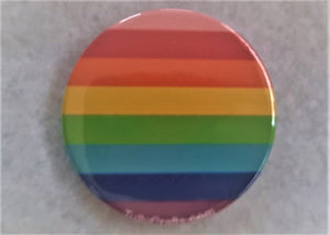 Gilbert Baker 8 Colour Rainbow Pride Flag Badge