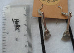 Load image into Gallery viewer, Witch&#39;s Broom Leather Thong Necklace and Earring Set - Tully Crafts
