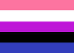 Load image into Gallery viewer, Small Genderfluid Pride Flag - Tully Crafts
