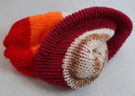 Load image into Gallery viewer, 5-Stripe Lesbian Flag / Brown Stripe Reversible Hat - Tully Crafts
