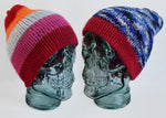 Load image into Gallery viewer, 5-Stripe Lesbian Flag / Ice Camo Reversible Hat - Tully Crafts
