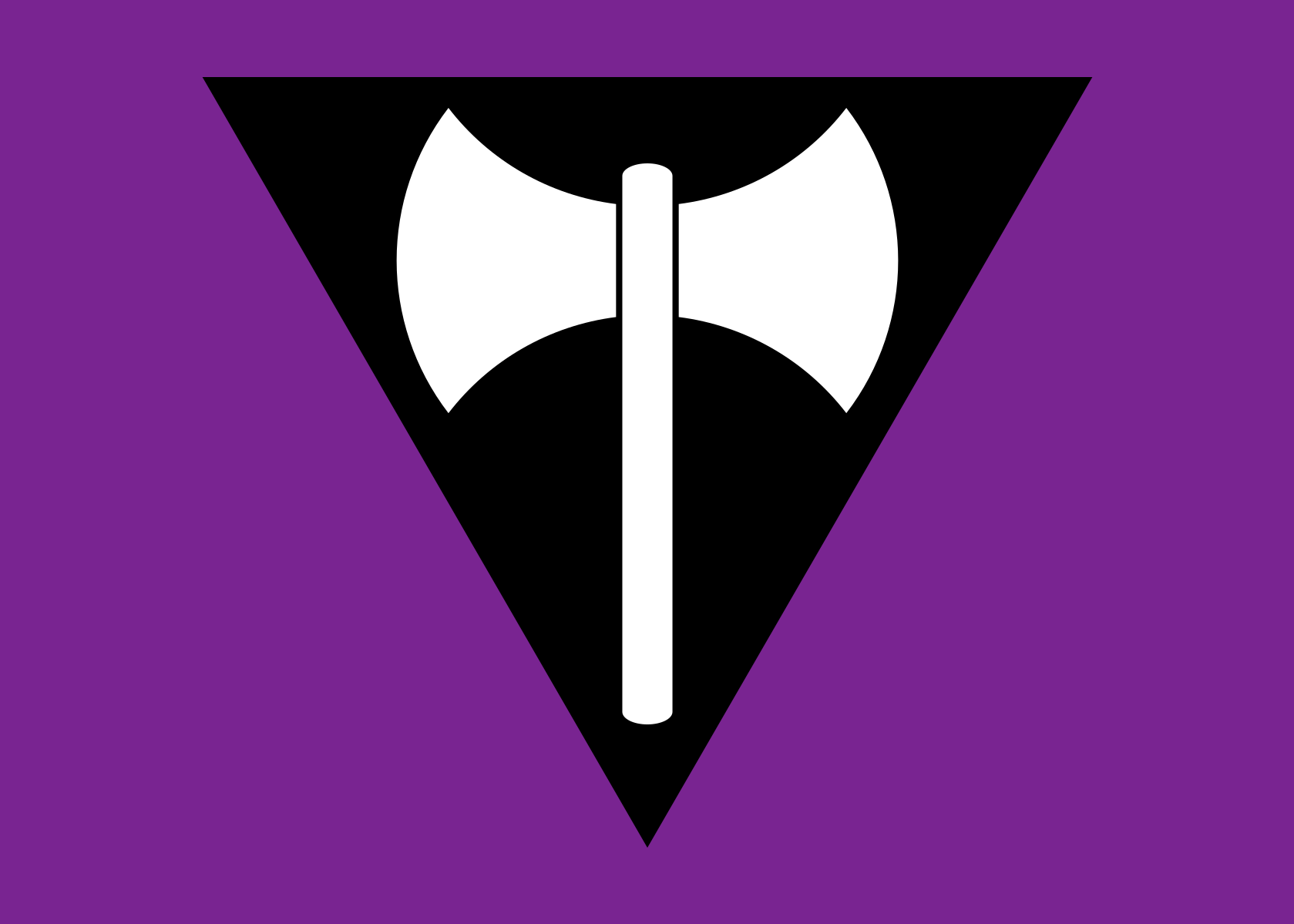 Labrys Lesbian Pride Flag - Tully Crafts