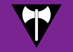 Load image into Gallery viewer, Labrys Lesbian Pride Flag - Tully Crafts
