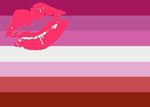 Lipstick Lesbian Pride Flag - Tully Crafts
