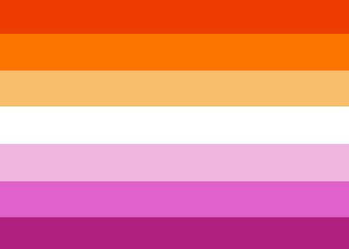 Small Lesbian Sunset Pride Flag - Tully Crafts