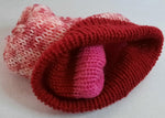 Load image into Gallery viewer, 5-Stripe Lesbian Flag / Warm Nude Reversible Hat - Tully Crafts
