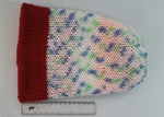 Load image into Gallery viewer, 5-Stripe Lesbian Flag / Winter Pastel Reversible Hat - Tully Crafts
