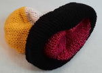 Load image into Gallery viewer, Non Binary Flag / Shaded Pink Reversible Hat - Tully Crafts
