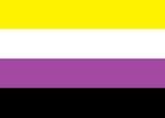 Load image into Gallery viewer, Small Non-Binary Pride Flag - Tully Crafts

