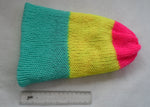 Load image into Gallery viewer, Knitted Pan Flag/Vibrant Variegated Reversible Hat - Tully Crafts
