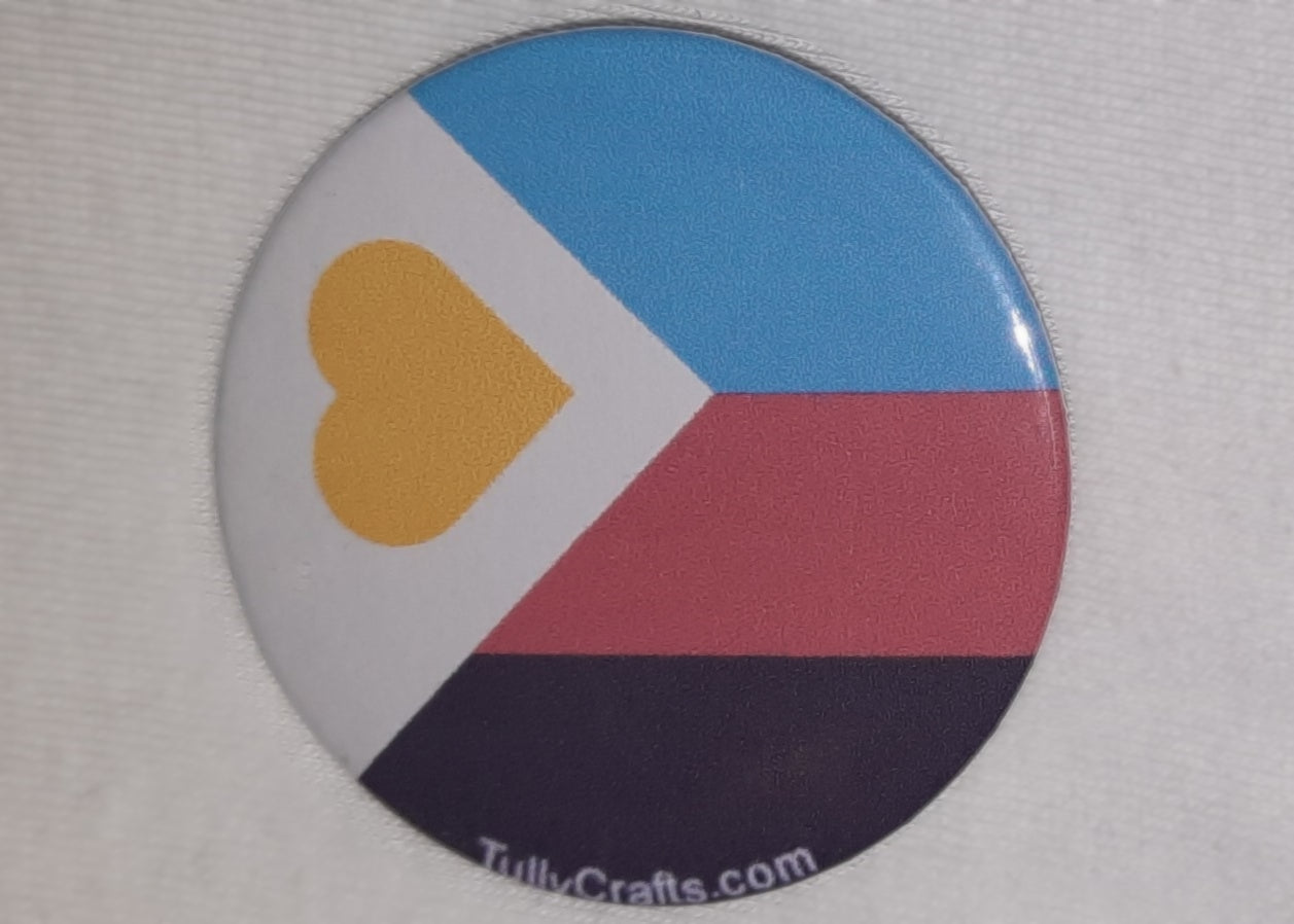 Polyamory Pride Flag Badge - Tully Crafts