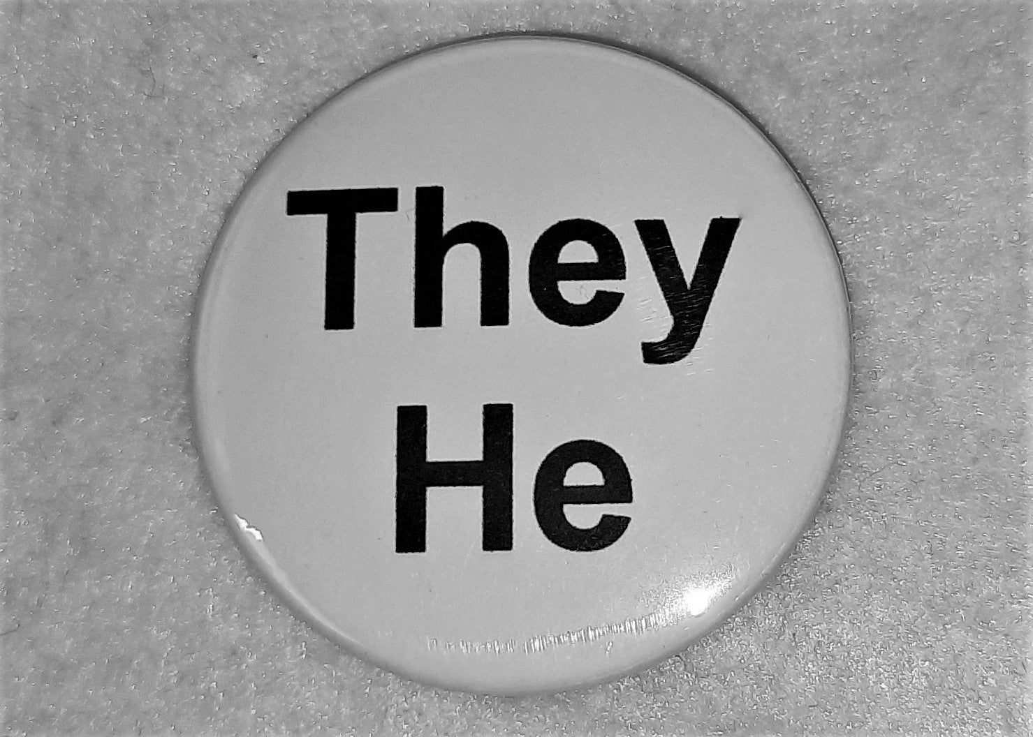 They/He & Siad/Sé Pronoun Badge - Tully Crafts