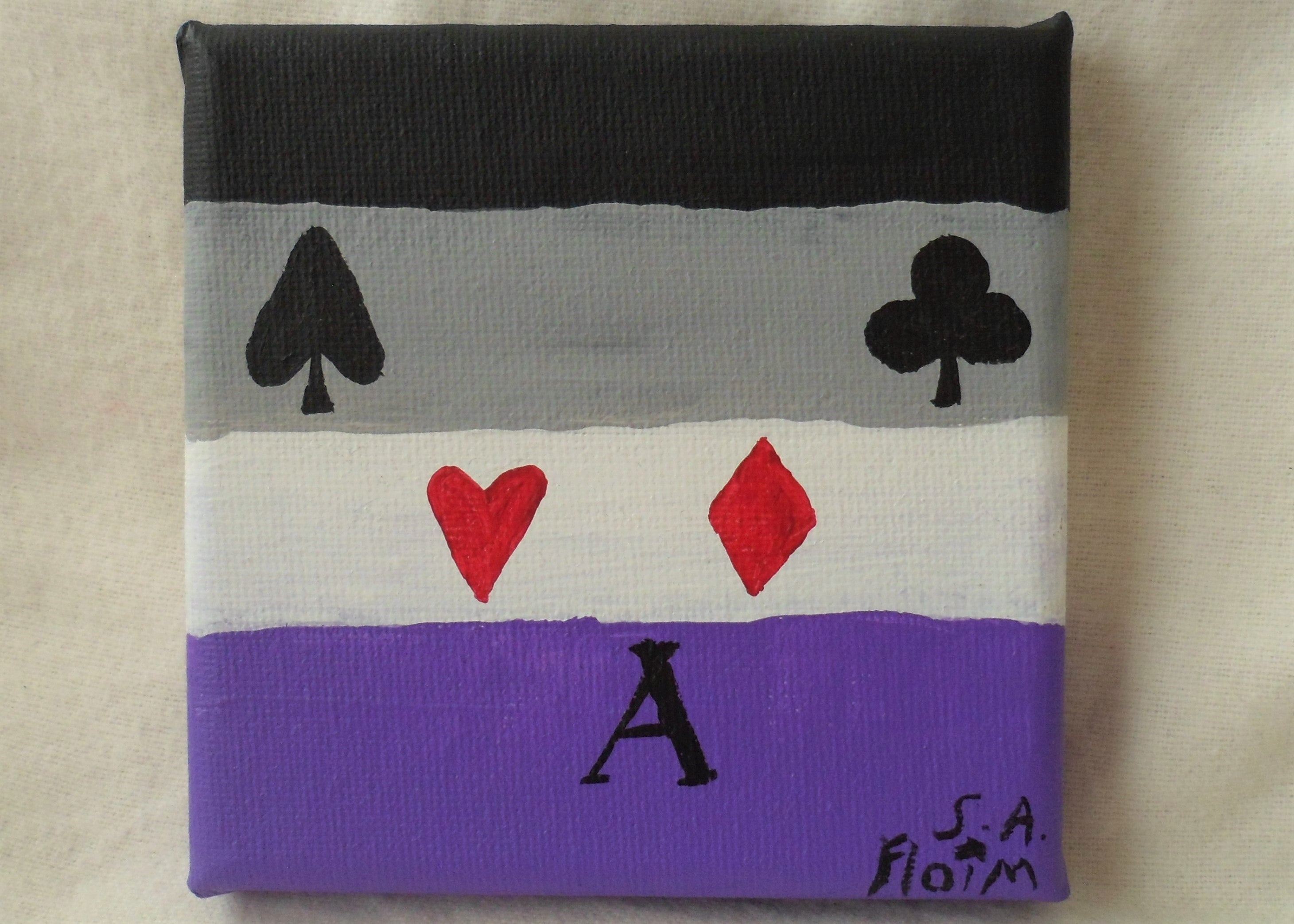 Ace Inspired Mini Canvas by S.A.Flaim - Tully Crafts