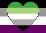 Load image into Gallery viewer, Asexual Aromantic Heart (AroAce) Pride Flag - Tully Crafts
