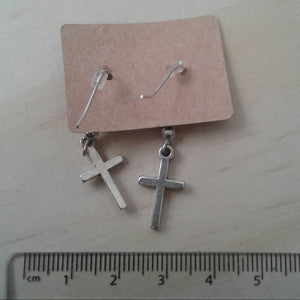 Cross Earrings - Tully Crafts