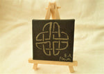 Load image into Gallery viewer, Celtic Knot Mini Easel Art by S.A.Flaim - Tully Crafts
