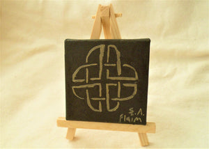 Celtic Knot Mini Easel Art by S.A.Flaim - Tully Crafts