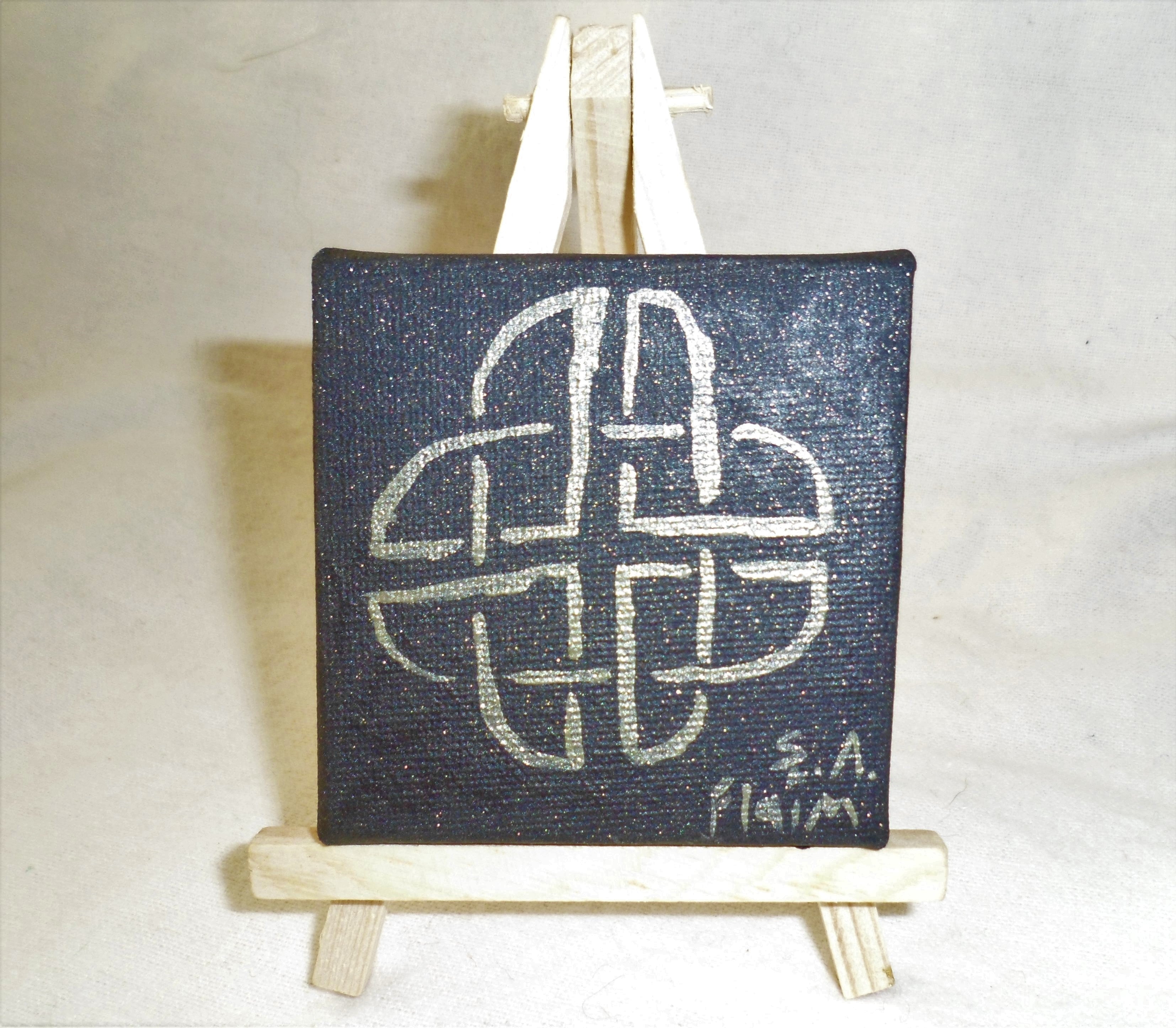 Celtic Knot Mini Easel Art by S.A.Flaim - Tully Crafts