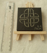 Load image into Gallery viewer, Celtic Knot Mini Easel Art by S.A.Flaim - Tully Crafts
