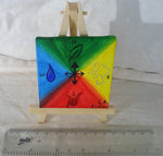 Load image into Gallery viewer, Elemental Compass Mini Easel Art by S.A.Flaim - Tully Crafts

