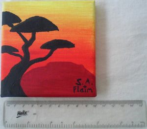 Fire Mini Canvas by S.A.Flaim - Tully Crafts