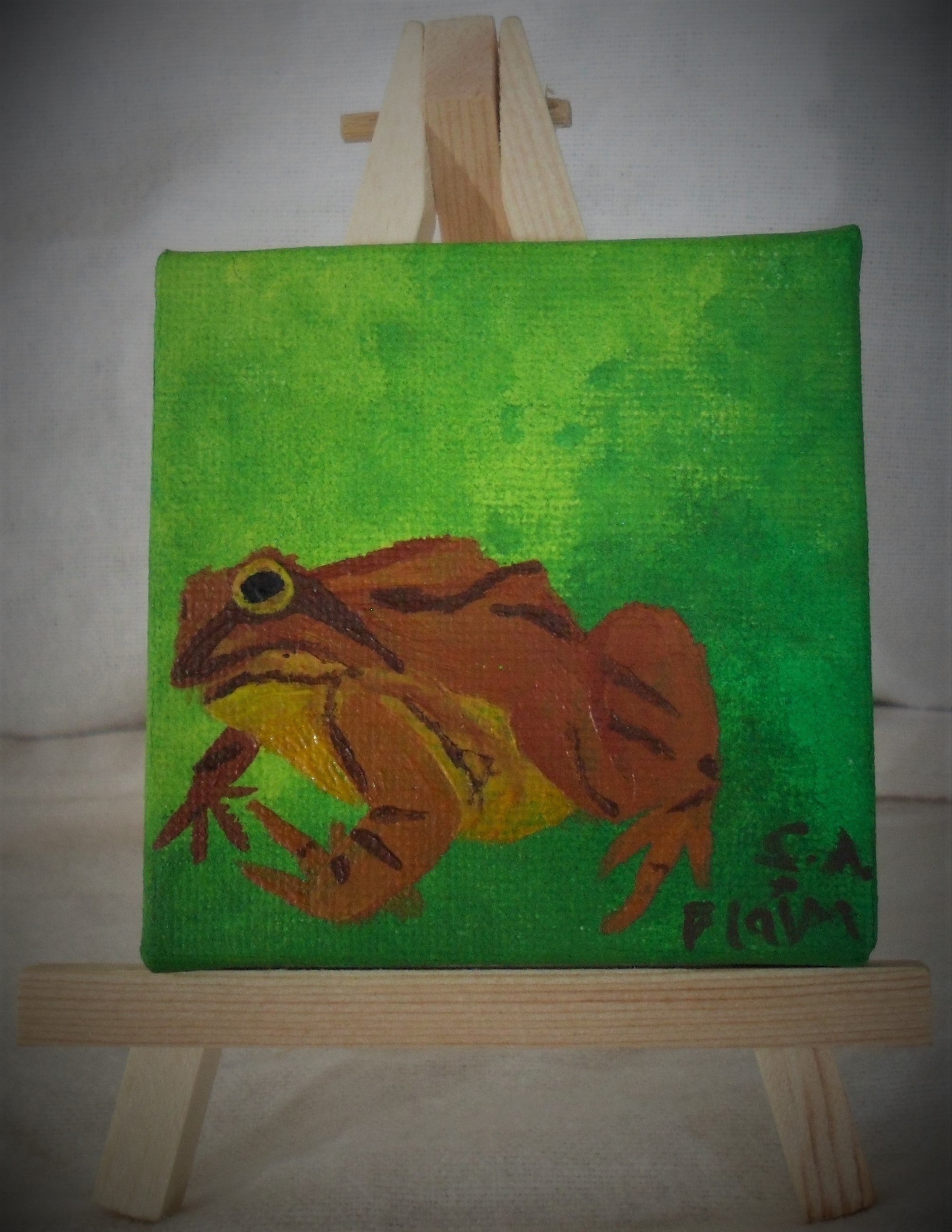 Hop Mini Easel Art by S.A.Flaim - Tully Crafts